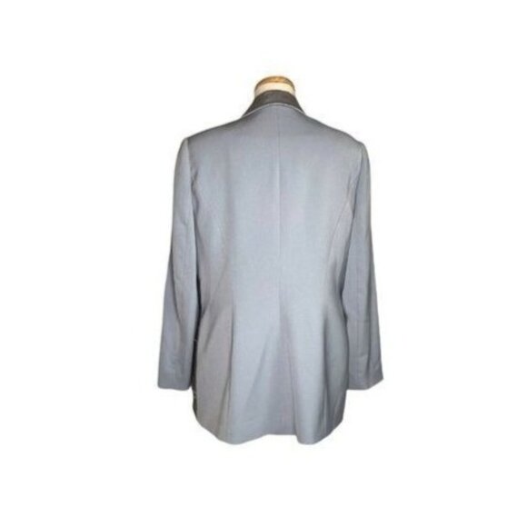 LOUISE RICCI Vintage Embellished Formal Jacket And Top Suit Set Sz 14 Light Blue - Picture 5 of 12
